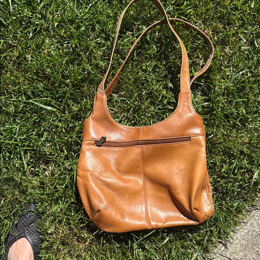 Tan Leather Shoulder Bag